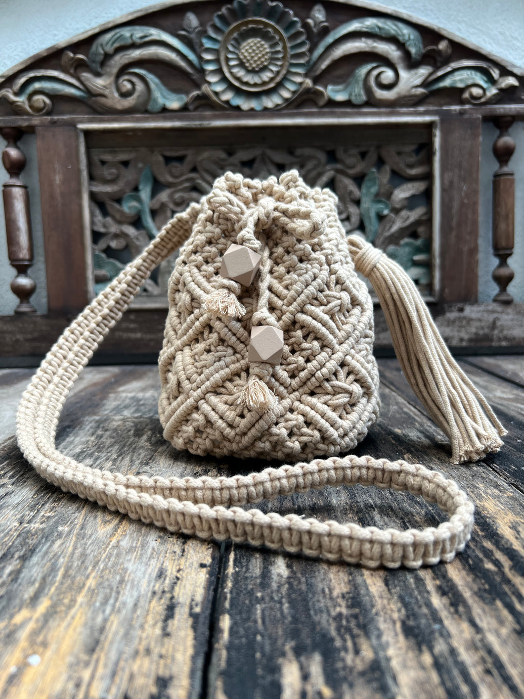 Macramé Bucket Bag