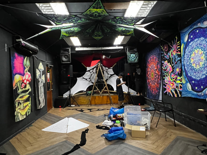Fabric Bamboo Decor - Psyber Events 1