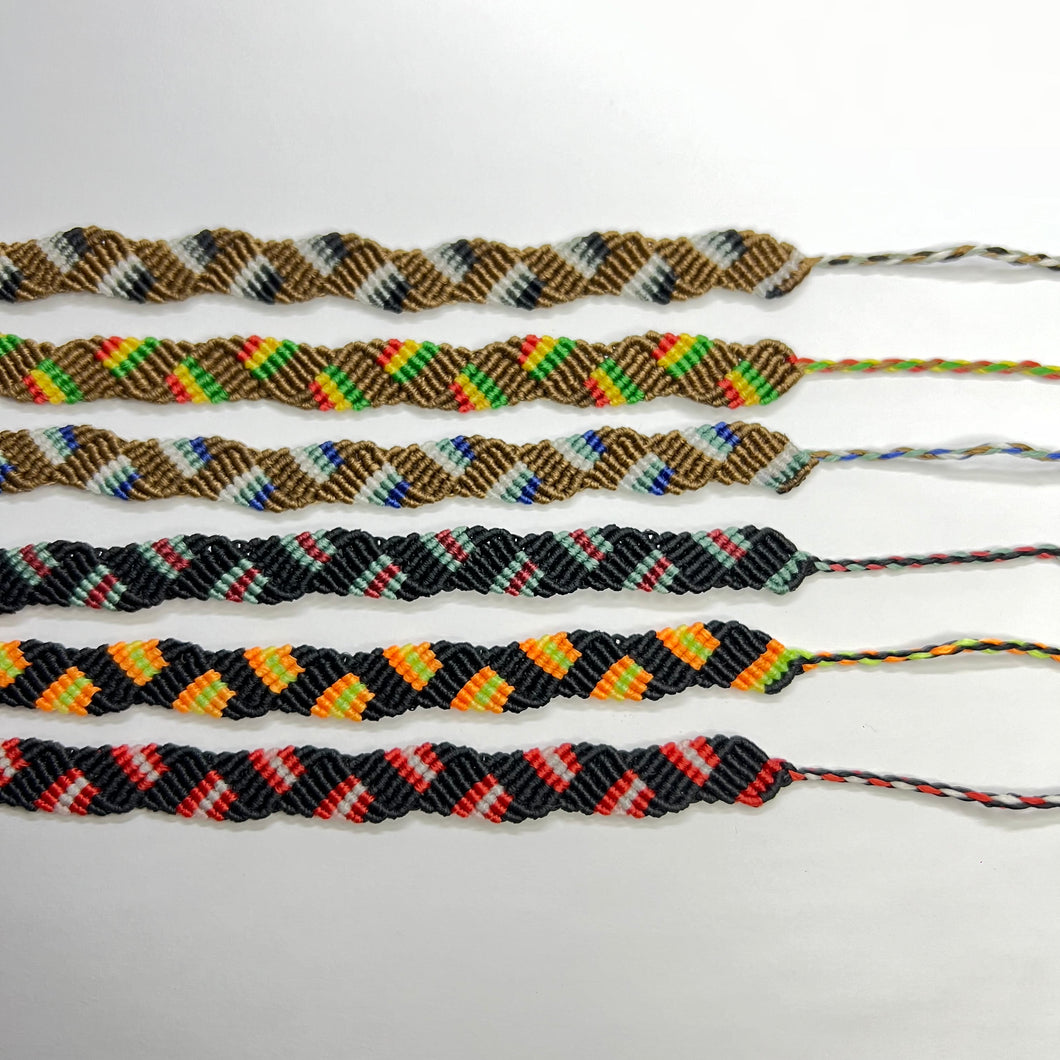 Layered Stripes Macramé Bracelet