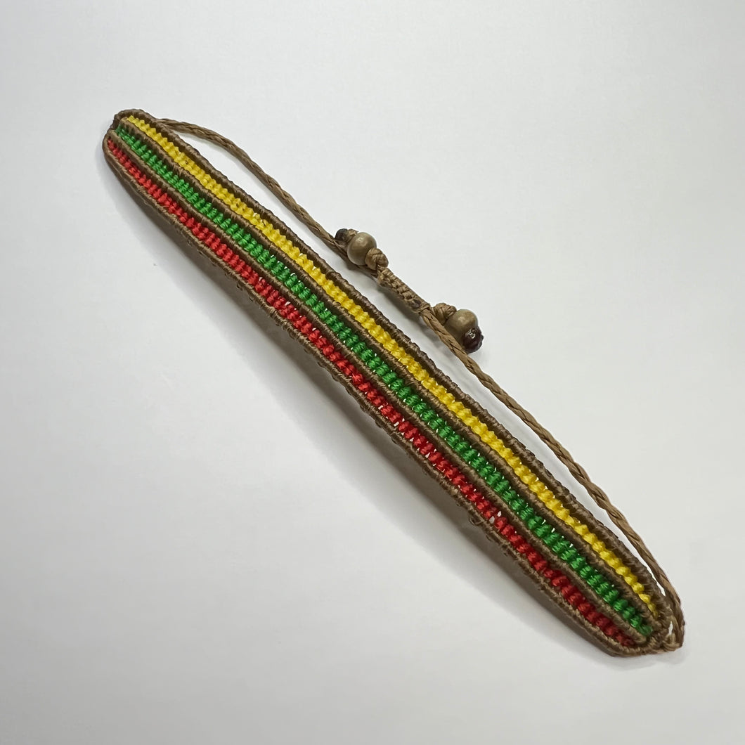 Rasta Macramé Bracelet