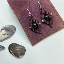 Load image into Gallery viewer, Black Obsidian Earrings
