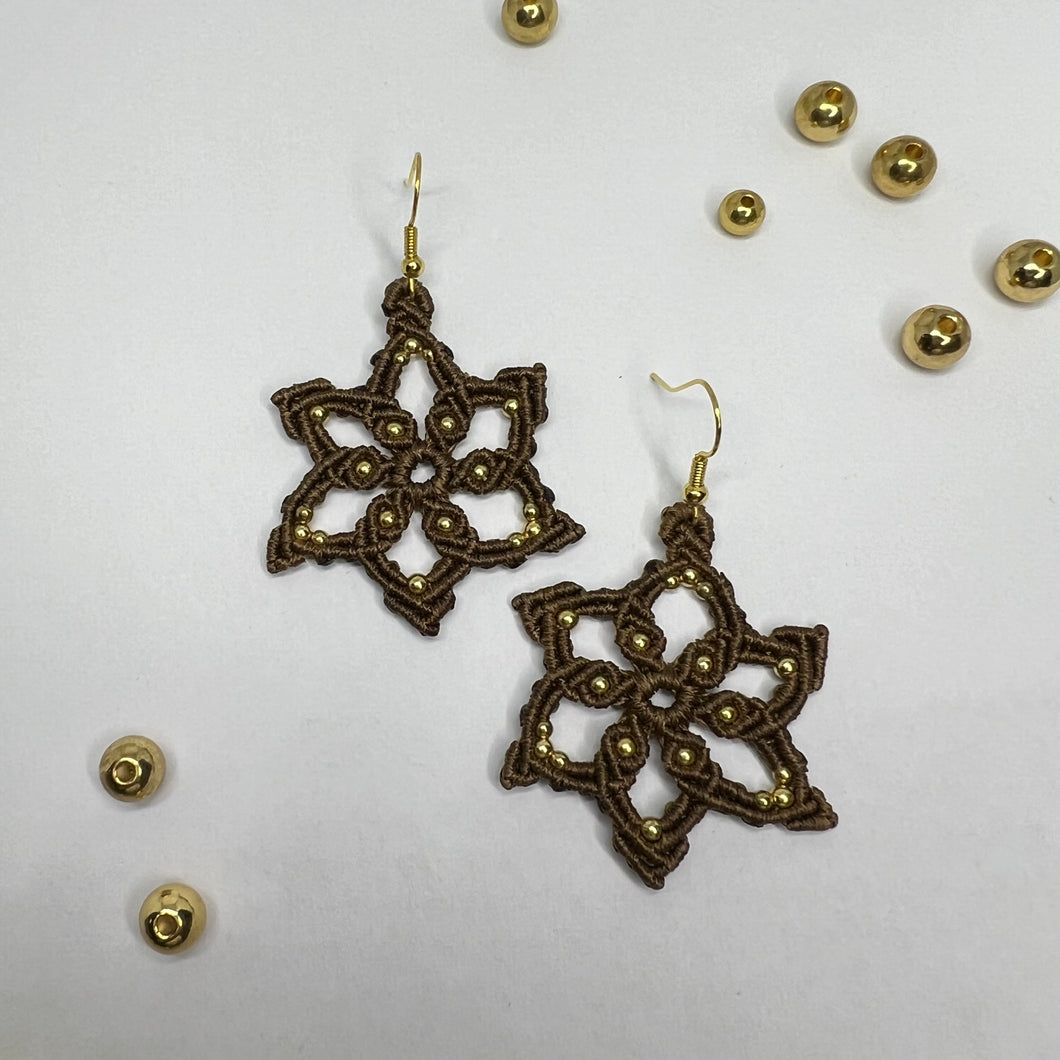 Macramé Flower Earrings