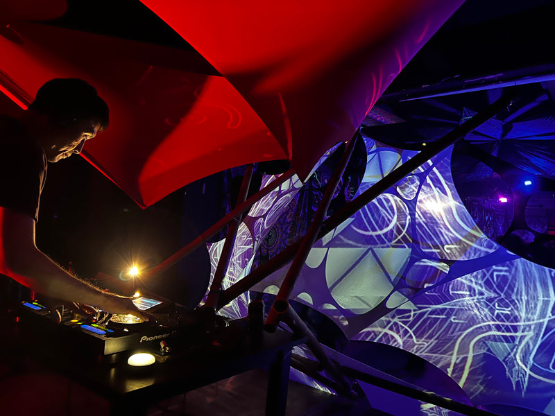 Fabric Bamboo Decor - Psyber Events 10