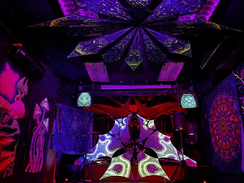 Fabric Bamboo Decor - Psyber Events 11