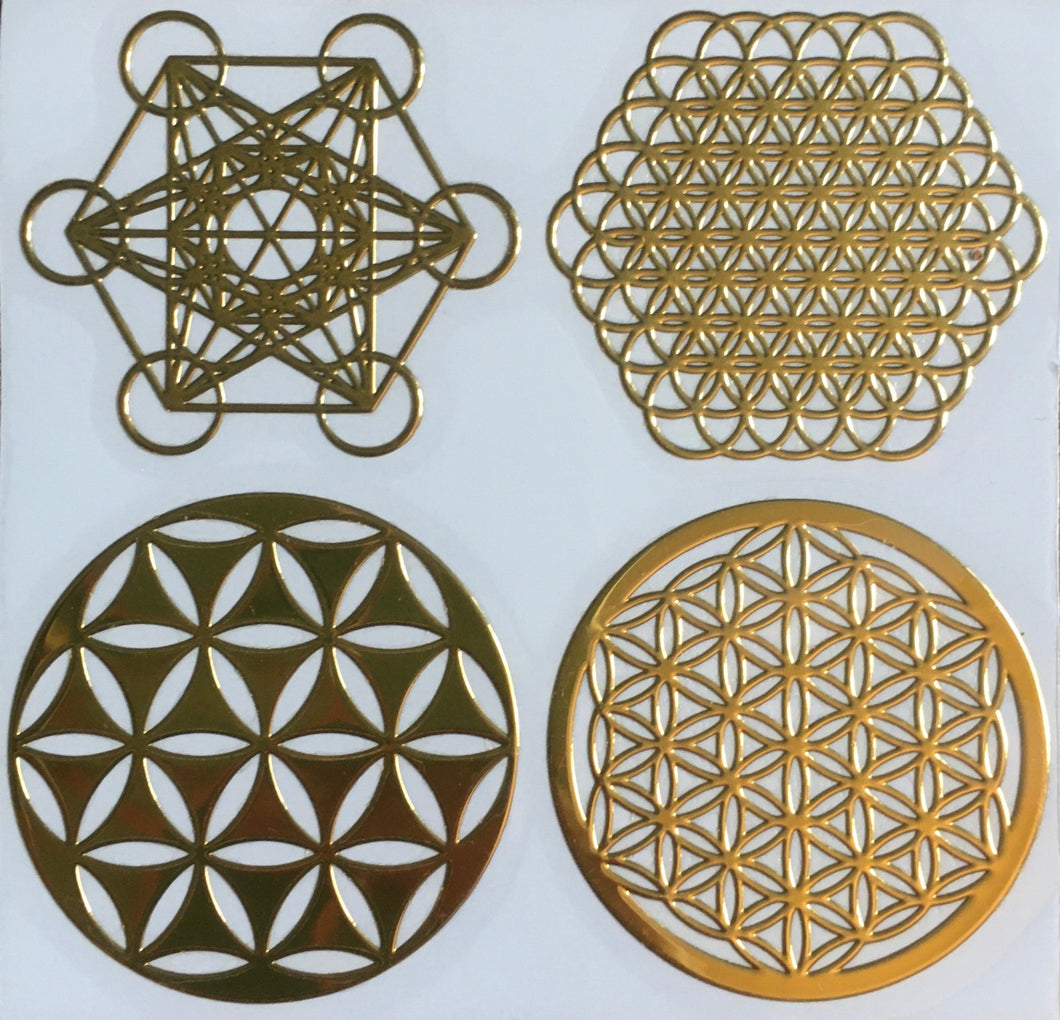 Metallic Geometry Stickers